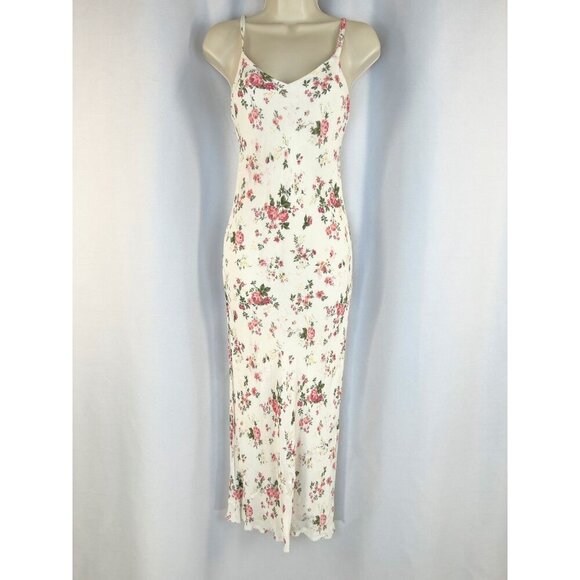 Reformation White Pink Floral Germain Maxi Dress $328 - Picture 3 of 13